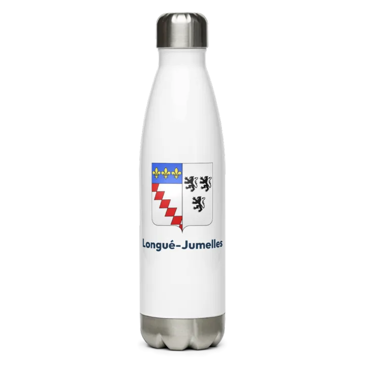 Gourde inox blason de Longué-Jumelles
