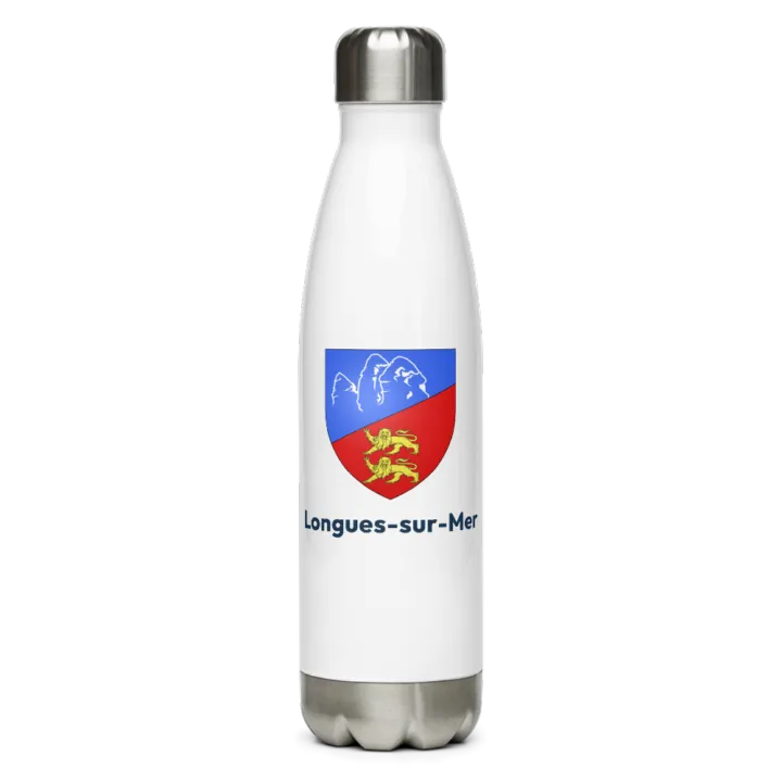 Gourde inox blason de Longues-sur-Mer