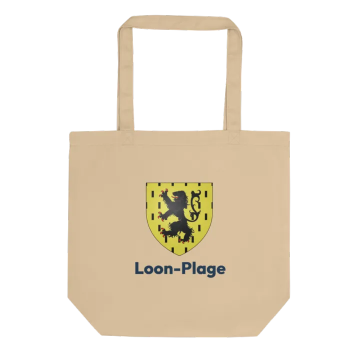 Tote bag coton bio — blason de Loon-Plage