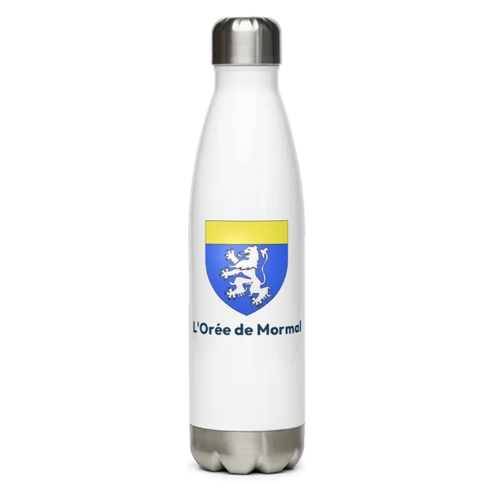 Gourde inox — blason de l'Orée de Mormal