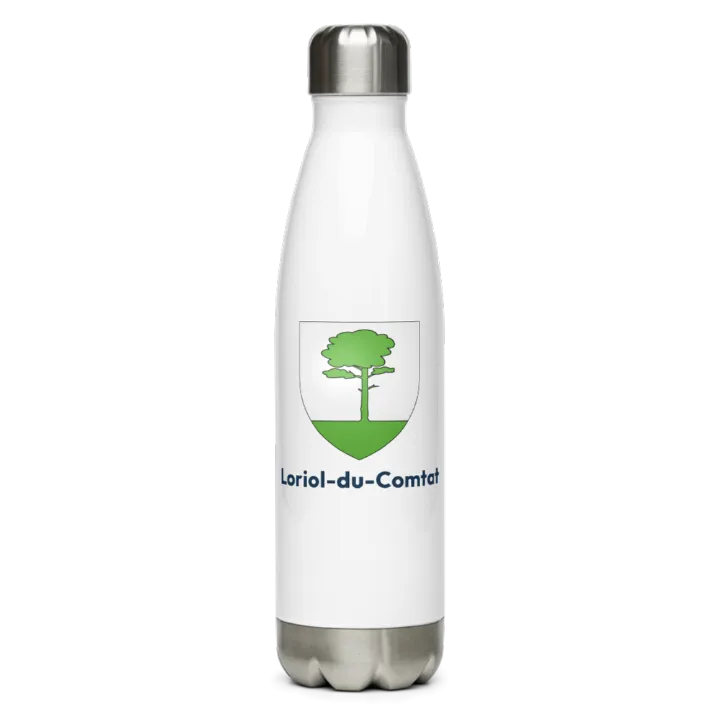 Gourde inox blason de Loriol-du-Comtat