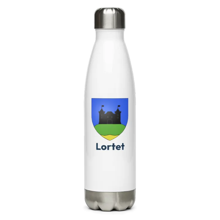 Gourde inox blason de Lortet