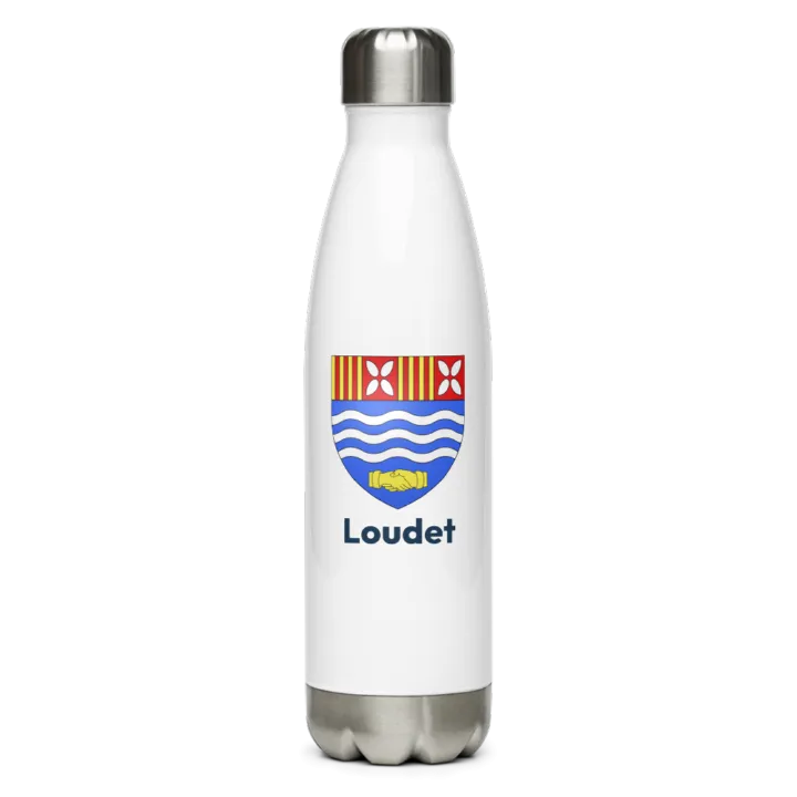 Gourde inox blason de Loudet