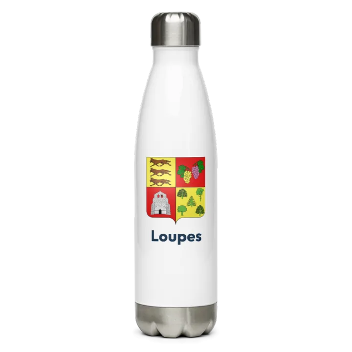 Gourde inox blason de Loupes