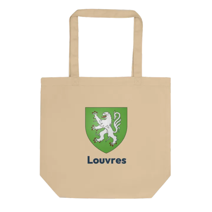 Tote bag coton bio — blason de Louvres