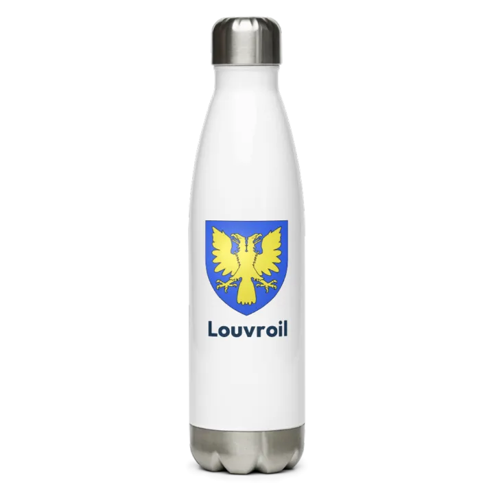 Gourde inox blason de Louvroil