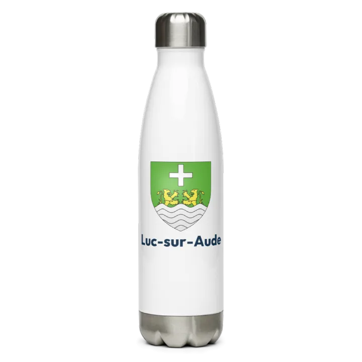 Gourde inox blason de Luc-sur-Aude