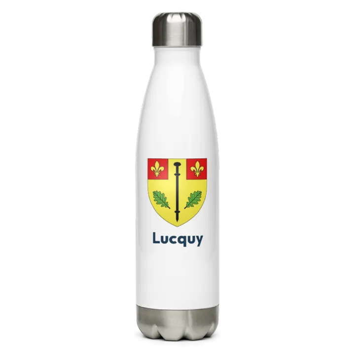 Gourde inox blason de Lucquy