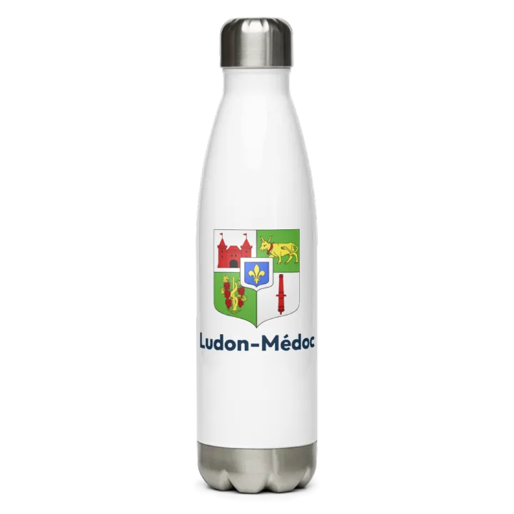 Gourde inox blason de Ludon-Médoc