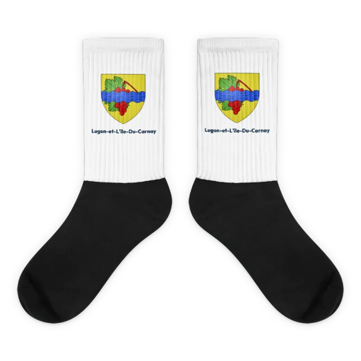 Chaussettes — blason de Lugon-et-l'Île-du-Carnay