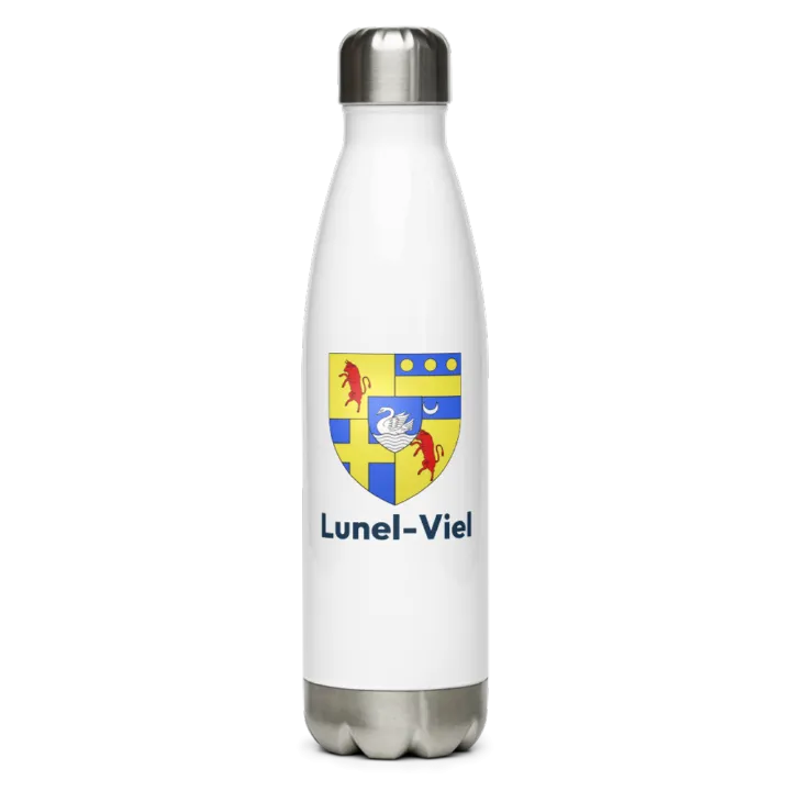 Gourde inox — blason de Lunel-Viel