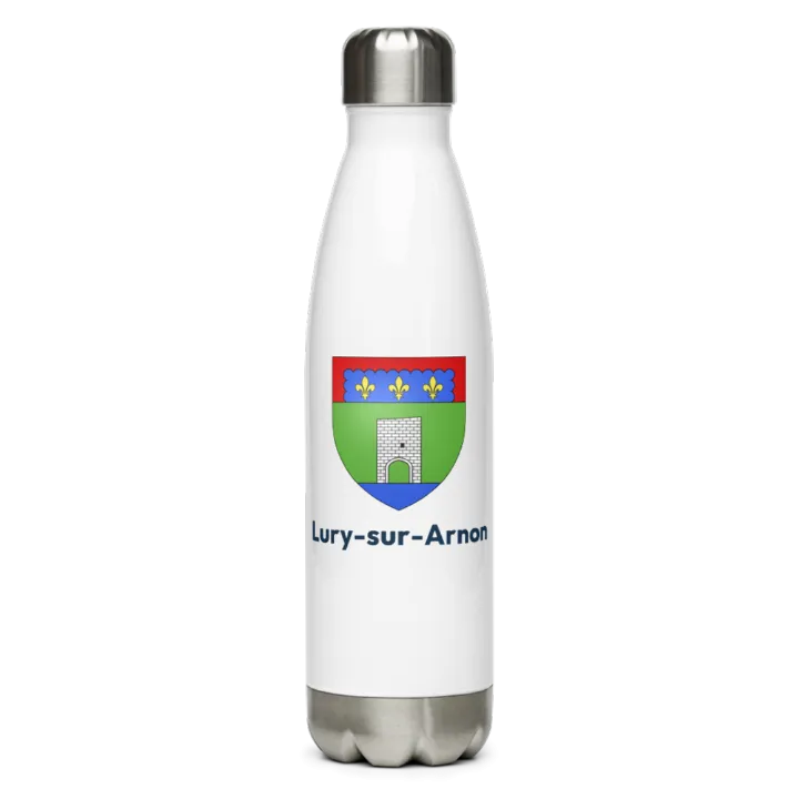 Gourde inox — blason de Lury-sur-Arnon
