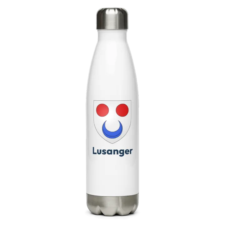 Gourde inox blason de Lusanger