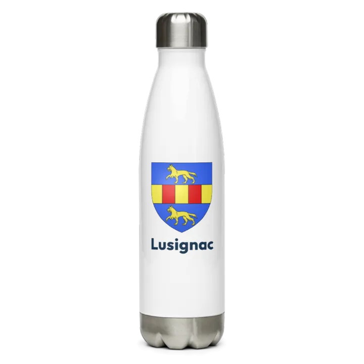 Gourde inox blason de Lusignac
