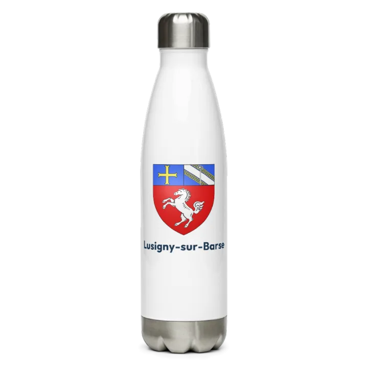 Gourde inox — blason de Lusigny-sur-Barse