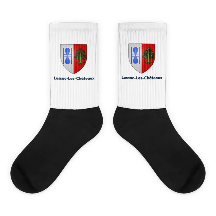 Chaussettes — blason de Lussac-les-Châteaux