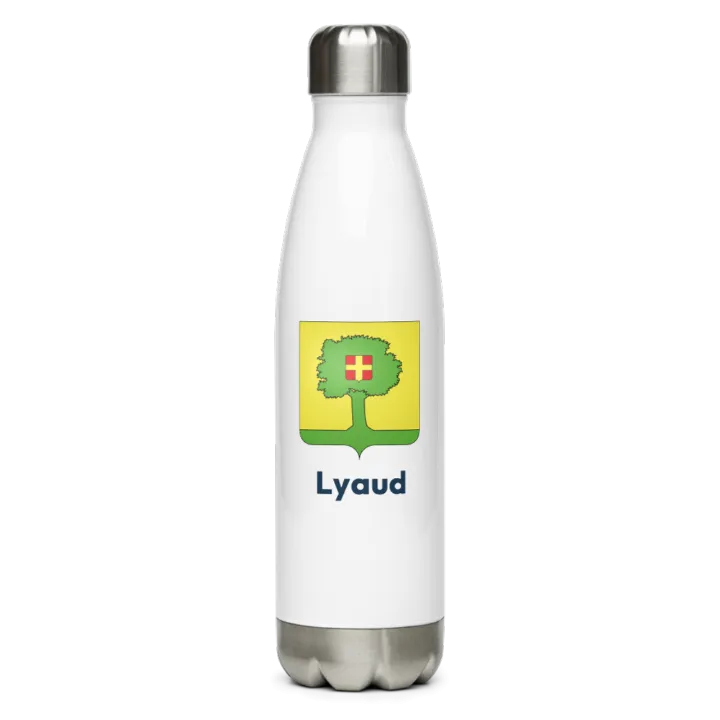 Gourde inox blason de Lyaud