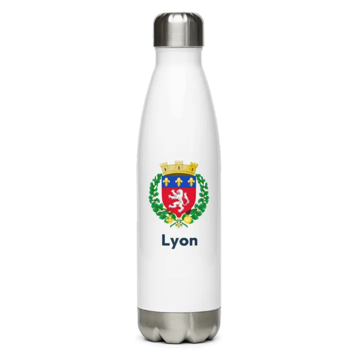 Gourde inox blason de Lyon