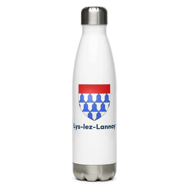Gourde inox — blason de Lys-lez-Lannoy