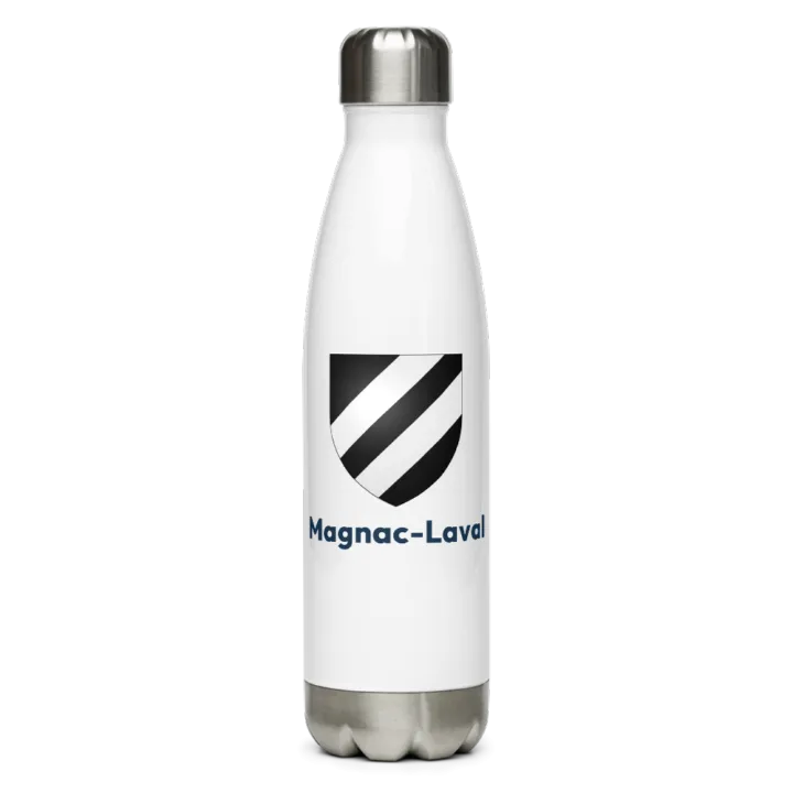 Gourde inox — blason de Magnac-Laval