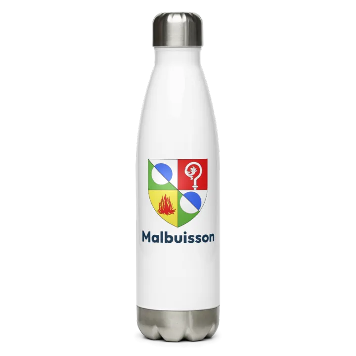 Gourde inox blason de Malbuisson