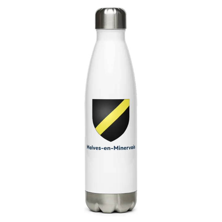 Gourde inox blason de Malves-en-Minervois