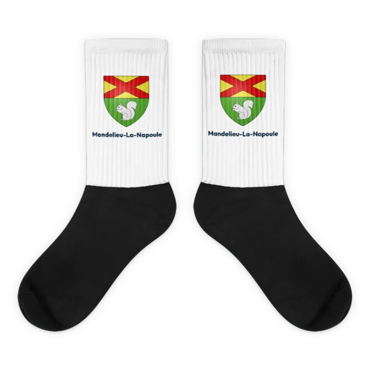 Chaussettes — blason de Mandelieu-la-Napoule