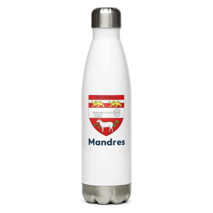 Gourde inox blason de Mandres
