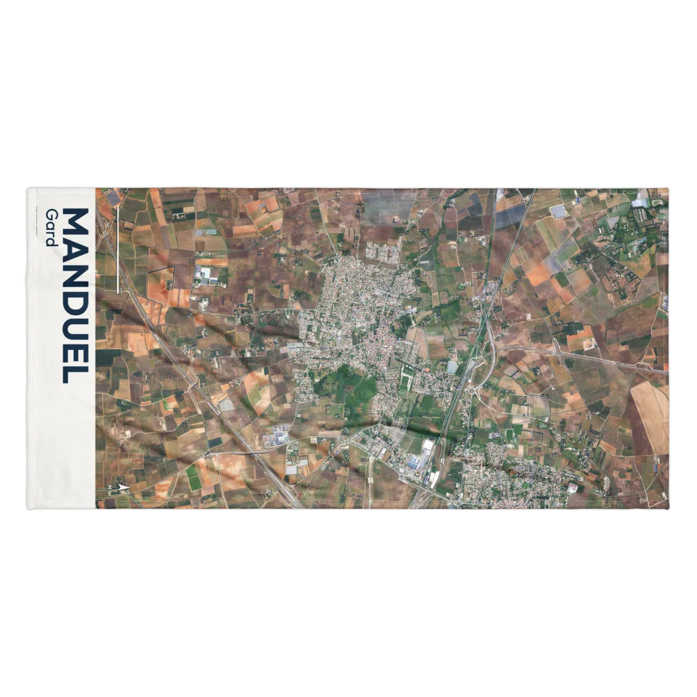 Serviette cartographique — carte de Manduel