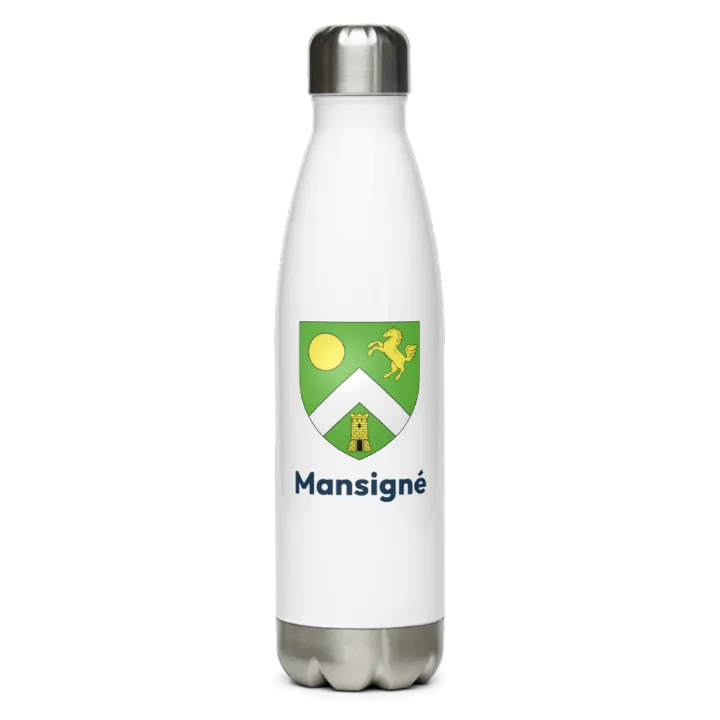 Gourde inox blason de Mansigné