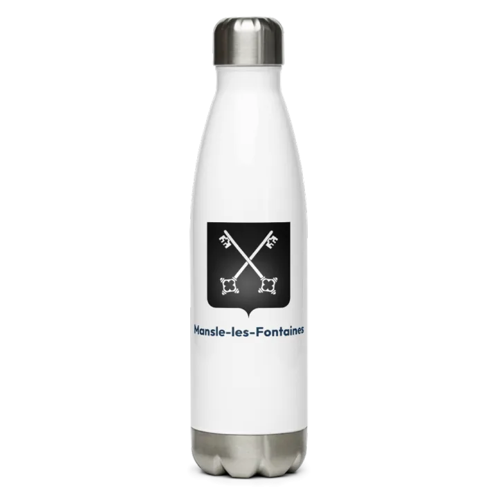 Gourde inox — blason de Mansle-les-Fontaines