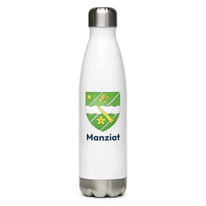 Gourde inox blason de Manziat