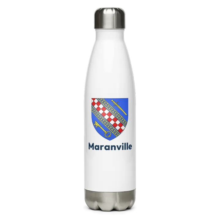 Gourde inox — blason de Maranville