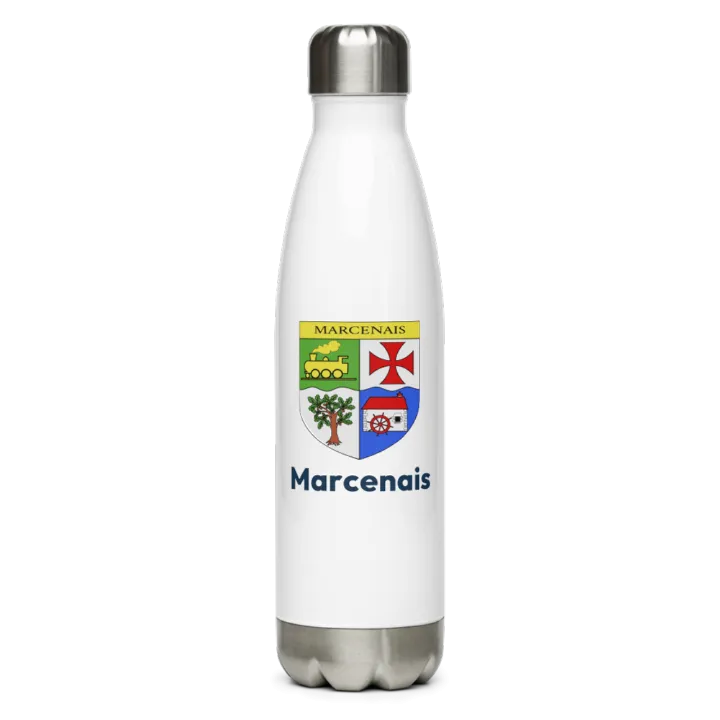 Gourde inox — blason de Marcenais