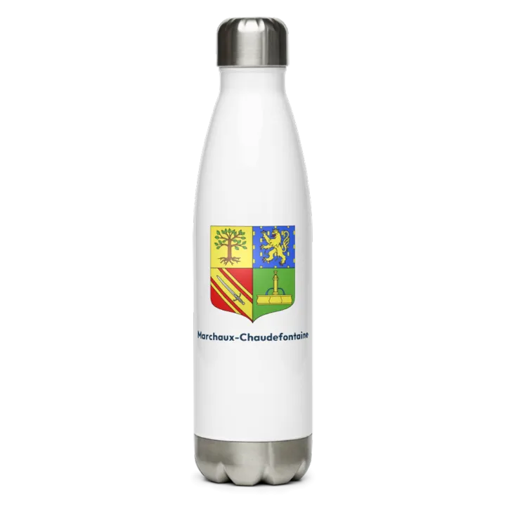 Gourde inox blason de Marchaux-Chaudefontaine