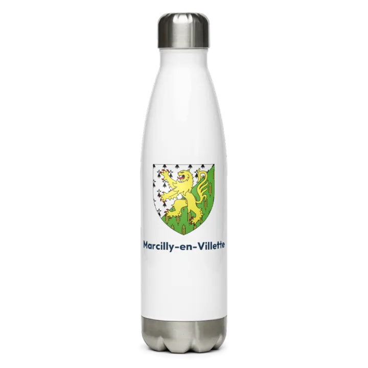 Gourde inox blason de Marcilly-en-Villette
