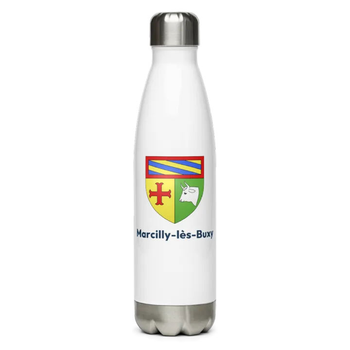 Gourde inox — blason de Marcilly-lès-Buxy