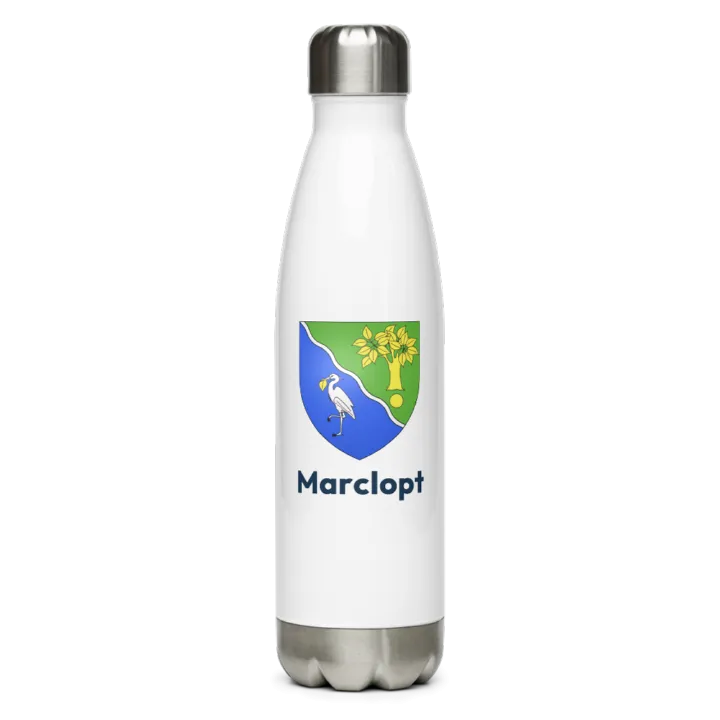 Gourde inox — blason de Marclopt