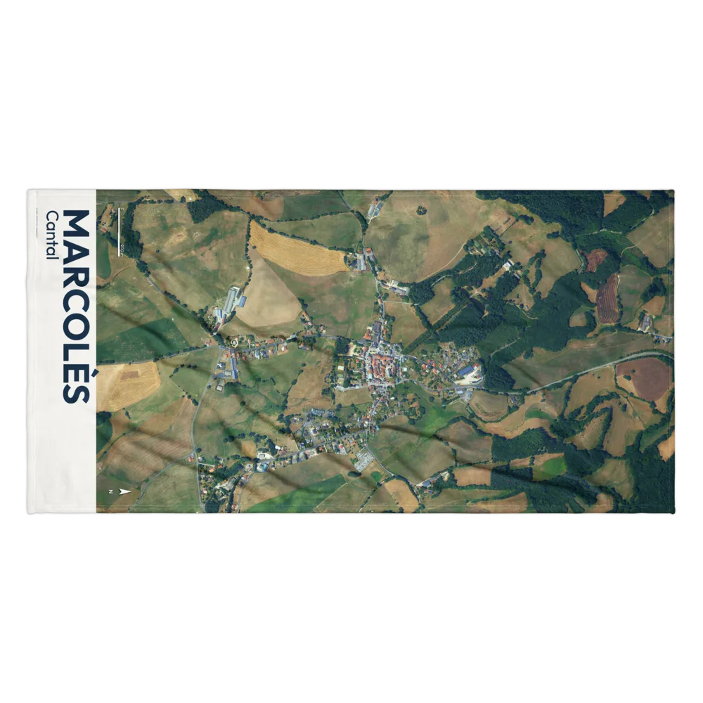 Serviette cartographique — carte de Marcolès