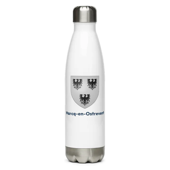Gourde inox — blason de Marcq-en-Ostrevent