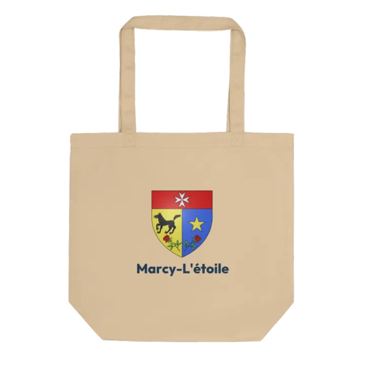 Tote bag coton bio — blason de Marcy-l'Étoile