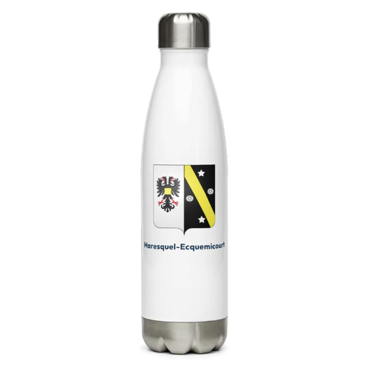Gourde inox blason de Maresquel-Ecquemicourt
