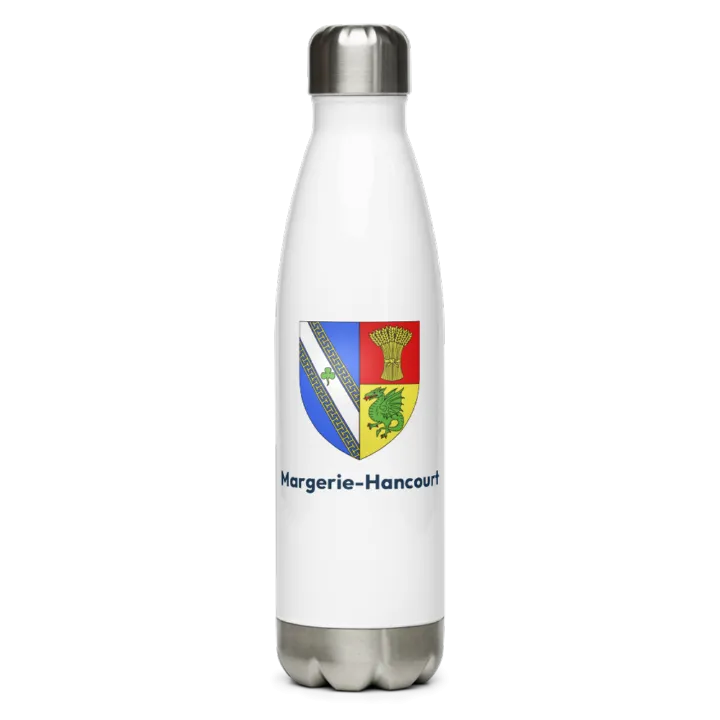 Gourde inox blason de Margerie-Hancourt