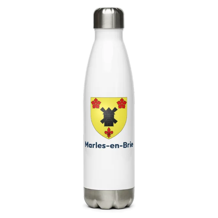 Gourde inox blason de Marles-en-Brie