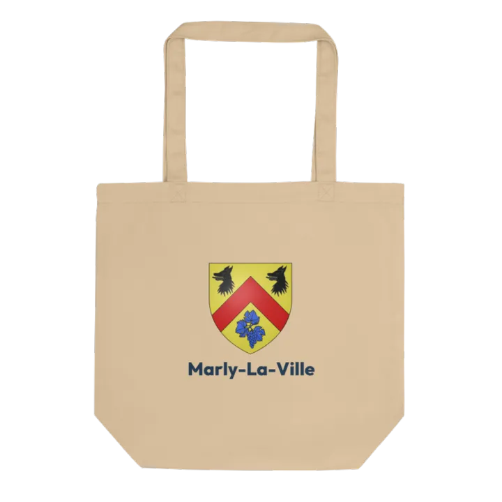 Tote bag coton bio — blason de Marly-la-Ville