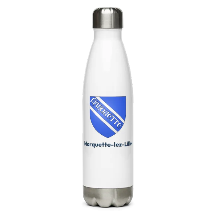 Gourde inox blason de Marquette-lez-Lille