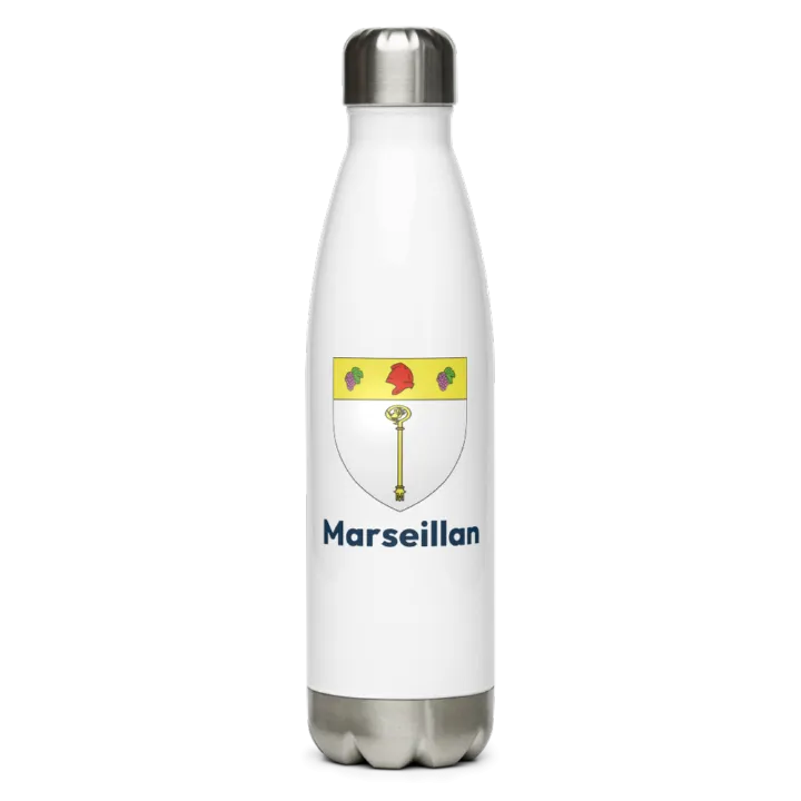 Gourde inox blason de Marseillan