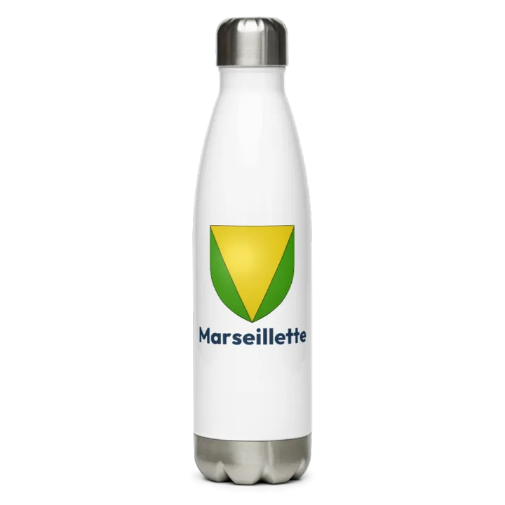 Gourde inox blason de Marseillette