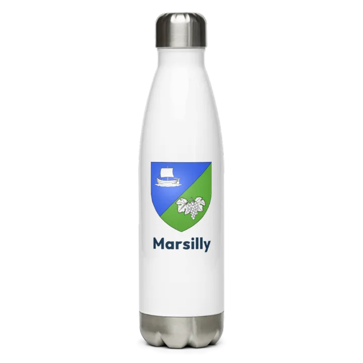Gourde inox blason de Marsilly