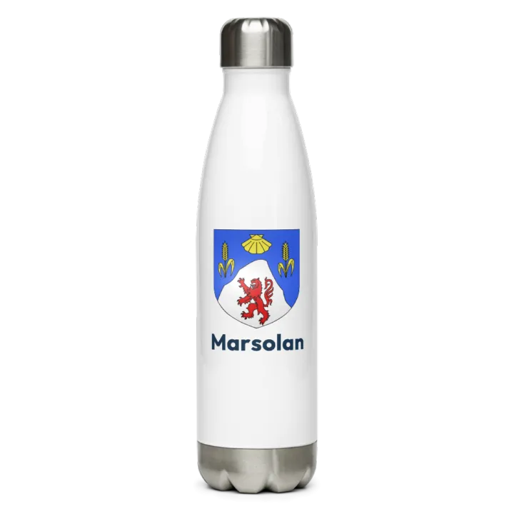Gourde inox blason de Marsolan